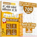 Double Sided Tape Sticky Dot Stickers 280, 550 or 700 Pack Removable Putty No by D-NYX