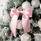 HUIHUANG Pink Satin Wired Ribbon 2.5 inch Light Pink Double Sided Satin Wire - Image 7