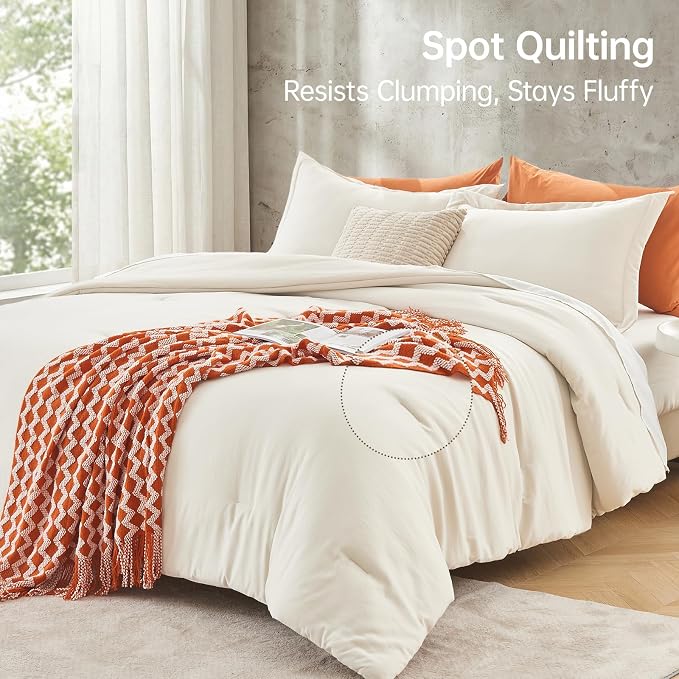 MUXHOMO California King Comforter Set, All Season Ultra Soft Down Alternative - Image 5