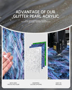 Acrylic Sheets Pearlescent Glitter Acrylic Sheet 1/8 Thickness Acrylic Sheets - Image 3