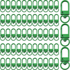KJML DIY Keychain clip 60pcs Swivel Snap Lobster Claw Keychain Clasps Lanyard by KJMLDIY