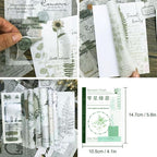 Vintage Washi Stickers for Journaling, 40 Sheets Ephemera Sticker Book for - Image 4