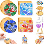 GHAHILI 4 Sets DIY Mosaic Kits for Adults Glass Mosaic Tiles for Crafts by Unknown