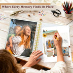 8.5x11 Inch Scrapbook Photo Album, Linen Cover DIY Scrapbooks - Image 2