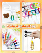 FIVEIZERO 160PCS 15mm Round Silicone Beads, Wear-resistant, Easy-clean - Image 5