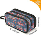 Fire Trucks Pencil Case Box Boys Girls Large Pencil Pouch - Image 8