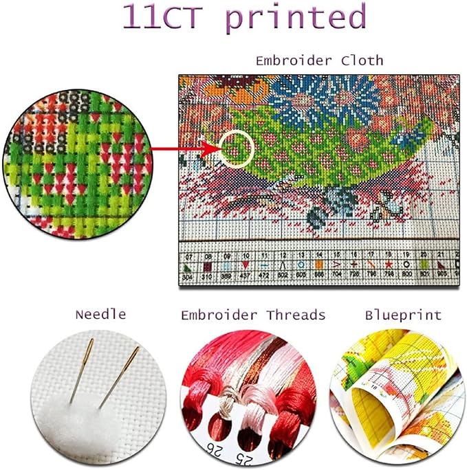 Redxing Stamped Cross Stitch Kits Embroidery kit - Image 3