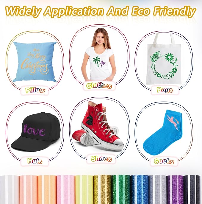 ​TORC Green Glitter HTV Green Heat Transfer Vinyl HTV Rolls - Image 6