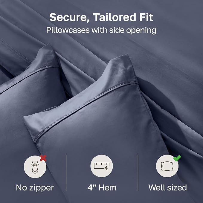 California Design Den Standard Queen Size Pillowcase Set - Image 4