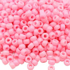 1000Pcs Pony Beads Bracelet 9mm Pink Plastic Barrel Pony Beads by Auvoua