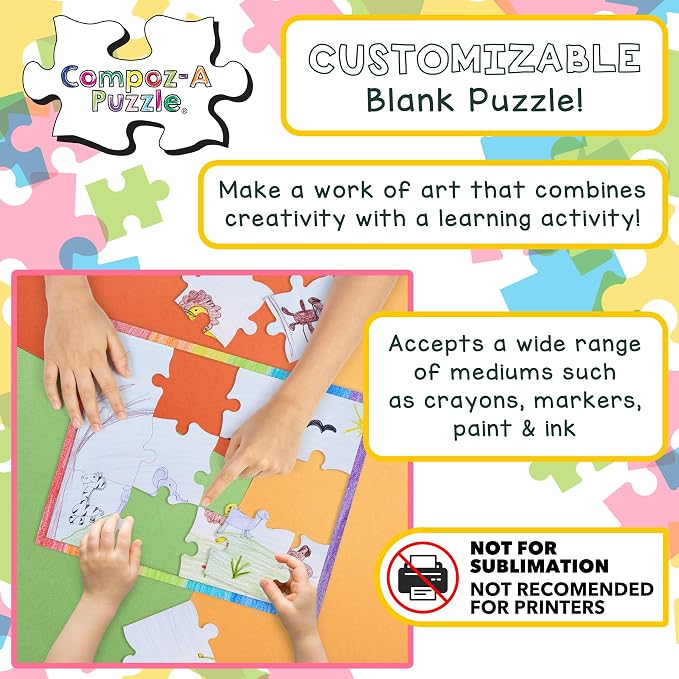 Hygloss Blank Puzzles with Heart Shape - Image 4