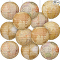 Panelee 12 Pcs Travel Themed Party Decorations Paper Lanterns 8 Inch Hanging by Panelee