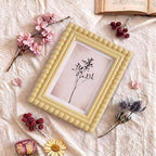 1 Pack 5 x 7 Picture Frame, Wood Beaded Boho Photo Frame, Vintage Photo Display - Image 7