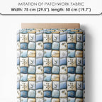 Winter Animals Patchwork Quilting Fabric Panel – 6× Blocks + Bonus Patchwork - Image 7