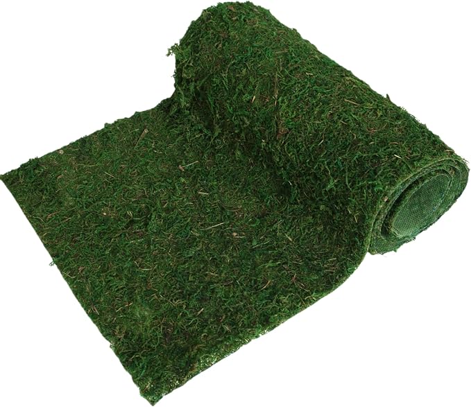 USMOLA Moss Roll, Dried Moss for Crafts, Moss Table Runner for Fairy Gardens - Image 3