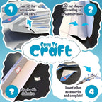 2 Themes in 1, 3D Model Paper Airplane Kits, DIY Origami Kit - Image 5