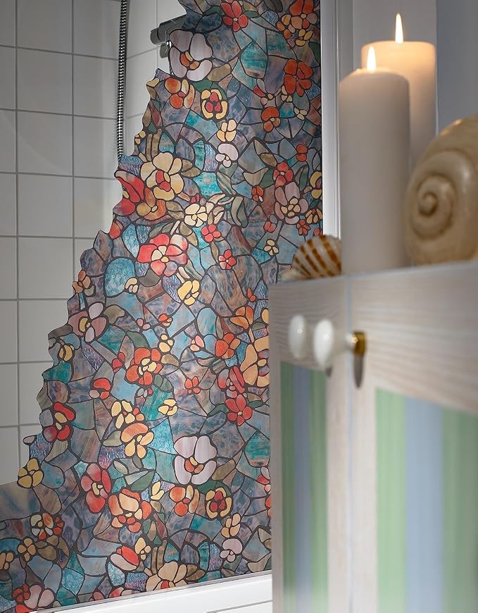 d-c-fix 346-0431 Self-Adhesive Privacy Glass Window Film, Venetian Garden - Image 4