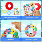 Hollowfly 48 Sets Summer Wreath Craft Kits Hello Summer DIY Hanging Ornaments - Image 4