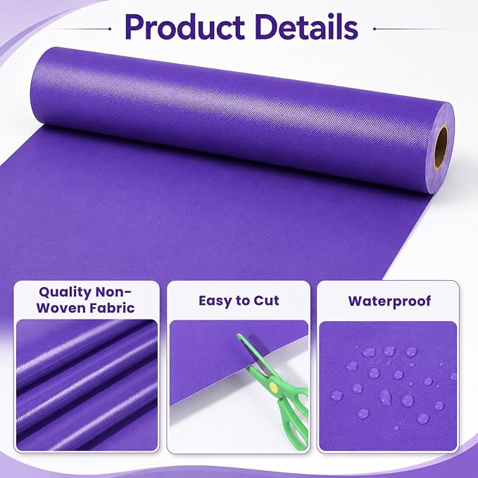 Purple Bulletin Board Roll Non-Woven Fabric Poster | Back to School Classroom - Image 3