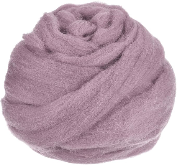 uxcell Needle Felting Wool, 8.5 Oz Nature Fibre Wool Yarn Roving by uxcell