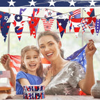 Hosuly 40 Pcs Red White Blue Stars Jelly Fabric - Image 4