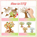 32 Set Seasonal Trees Craft Kits Make Your Own Four Seasons Tree Decoration | - Image 7