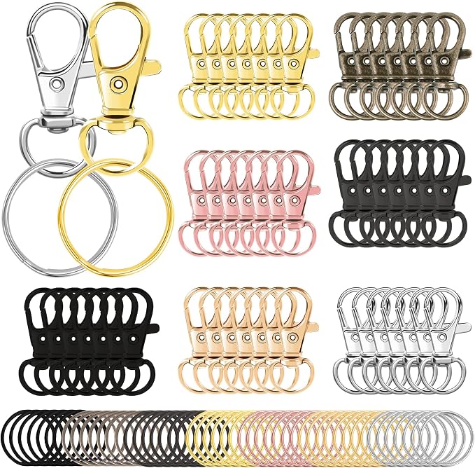 AUGSUN 100PCS Swivel Clasps Lanyard Snap Hooks by AUGSUN