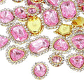 PATIKIL Sew on Rhinestones Crystals, Light Pink by PATIKIL