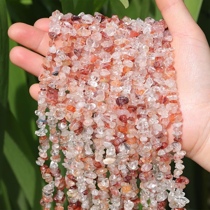 400pcs Natural Chip Stone Beads - Image 9