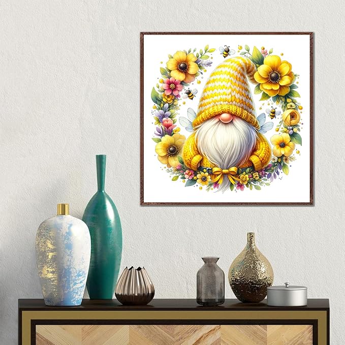 Gnome Flowers Stamped Cross Stitch Kits - Image 3