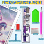 Unicorn Diamond Art Kits for Adults, Full Drill Animal Diamond Painting Kits - Image 3