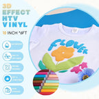 Tintnut Windows Blue Puff Heat Transfer Vinyl Roll, easy cut & weed, stretch - Image 2