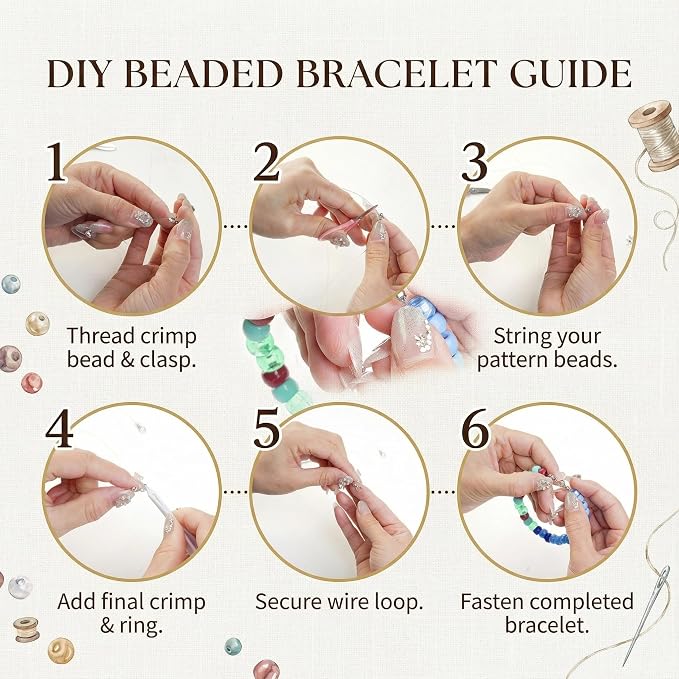 Acrylic Pony Beads Jewelry Making Kit – 96 Colors, UV Color Changing & Glow - Image 7