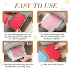Geiserailie 1 Pcs Embossing Folders 2d/3D Embossing Machine Template Paper Card - Image 3