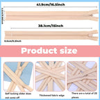 YAKA 20pcs Lvory Nylon Invisible Zippers Tailor Sewing Tools Garment - Image 2