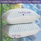 VAINOC Memory Foam Pillows King Size Set of 2, Adjustable Cooling Firm Pillow - Image 9