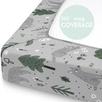 Yoofoss Pack and Play Sheets Fitted, Mini Crib Sheets 2-Pack - Image 6