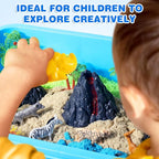Billeeit Animal Sensory Bin Sand Toy | Play Sand Kit w/lid and 2.2lbs Moldable - Image 6