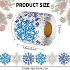69 Feet Winter Snowflake Bulletin Board Borders, Shine Scalloped Borders - Image 2