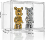 Attelite Clear Acrylic Display Case, Display Storage Box Countertop - Image 2