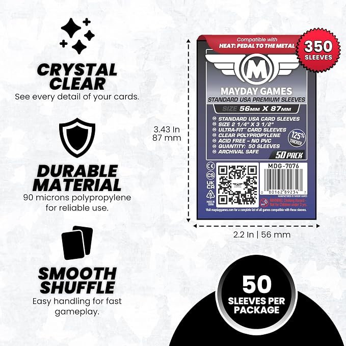 Mayday Games Heat: Pedal to the Metal -Premium Compatible Card Sleeve Bundle - Image 5