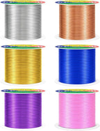 Mandala Crafts 14 GA Gold Blue Purple Assorted Anodized Aluminum Craft Wire | - Image 2