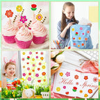 300Pcs Flower Foam Stickers, Self-Adhesive Spring Foam Stickers Colorful Flower - Image 5