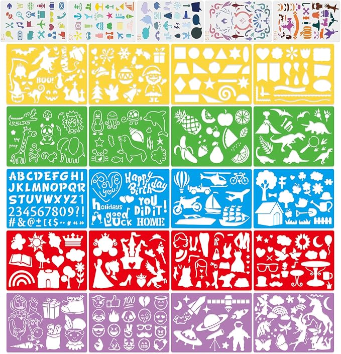 Stencil Drawing Kit for Kids, Great Birthday Gift for Boy Girl - Image 2
