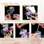 TaoBary 91 Pcs DIY Handmade Transparent Dried Flower Bookmark Set Include - Image 3