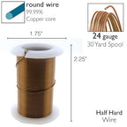 The Beadsmith Wire Elements 24-Gauge Lacquered Tarnish-Resistant Copper Wire - Image 4