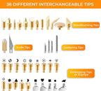 Premium Wood Burning Kit 43PCS, Adjustable Temperature Pen - Image 5