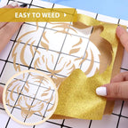 HTVRONT Glitter HTV, Easy-Weed for Craft Design - Image 2