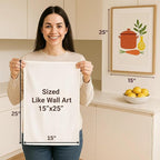 Flour Sack Towels | Tea Towel for Crafts| Cotton Blank Towel for Embroidery| - Image 2