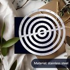 ORIGACH Stainless Steel Concentric Round Ruler Metal Circle and Curve Drafting - Image 3
